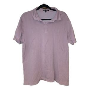 Robert Barakett Red Textured Short Sleeve Polo‎ Sz XL 100% Cotton
